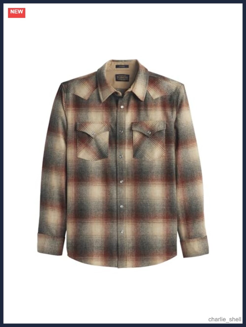 Pendleton Canyon 100% Virgin Wool Long Sleeve Flannel Shirt Men's